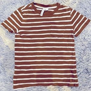 Janie and Jack boy striped slub pocket tee size 6